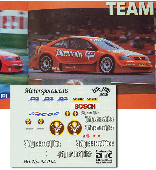 DMC decal Opel V 8 Jaegermeister